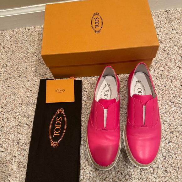 Tod’s Slip On Sneaker Ladies Size Size 8 - Picture 1 of 13